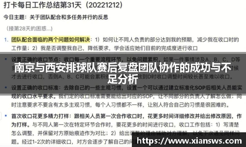 南京与西安排球队赛后复盘团队协作的成功与不足分析