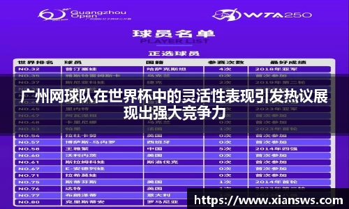 广州网球队在世界杯中的灵活性表现引发热议展现出强大竞争力